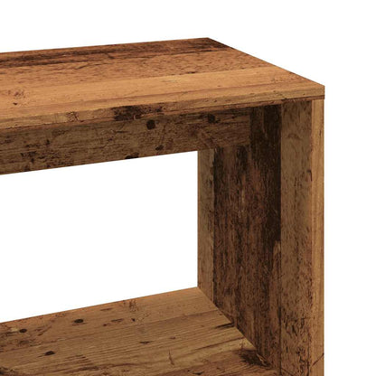 vidaXL Bureau d'angle vieux bois 200,5x50x76 cm bois d'ingénierie