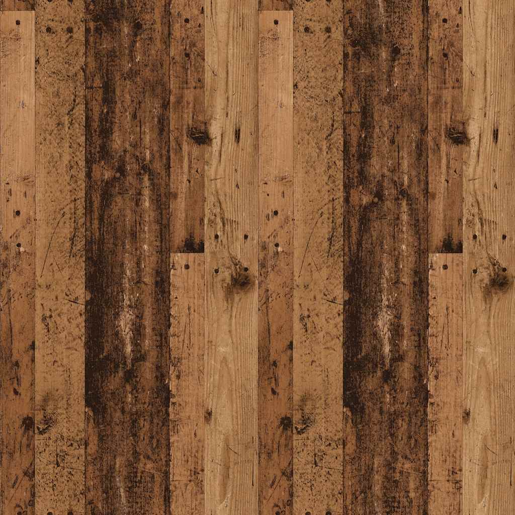 vidaXL Bureau d'angle vieux bois 200,5x50x76 cm bois d'ingénierie
