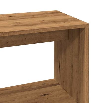 vidaXL Bureau d'angle chêne artisanal 200,5x50x76 cm bois d'ingénierie