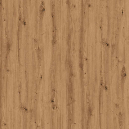 vidaXL Bureau d'angle chêne artisanal 200,5x50x76 cm bois d'ingénierie
