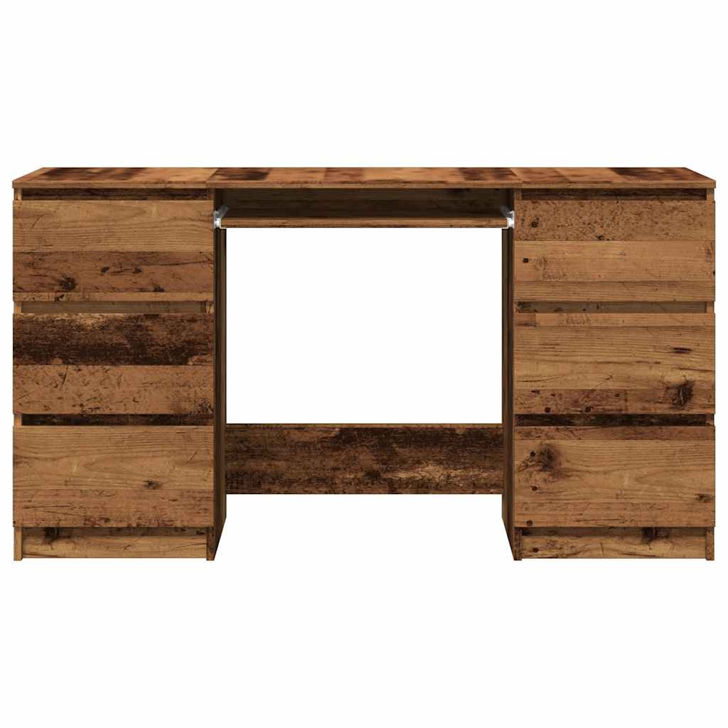 vidaXL Bureau vieux bois 140x50x77 cm bois d'ingénierie