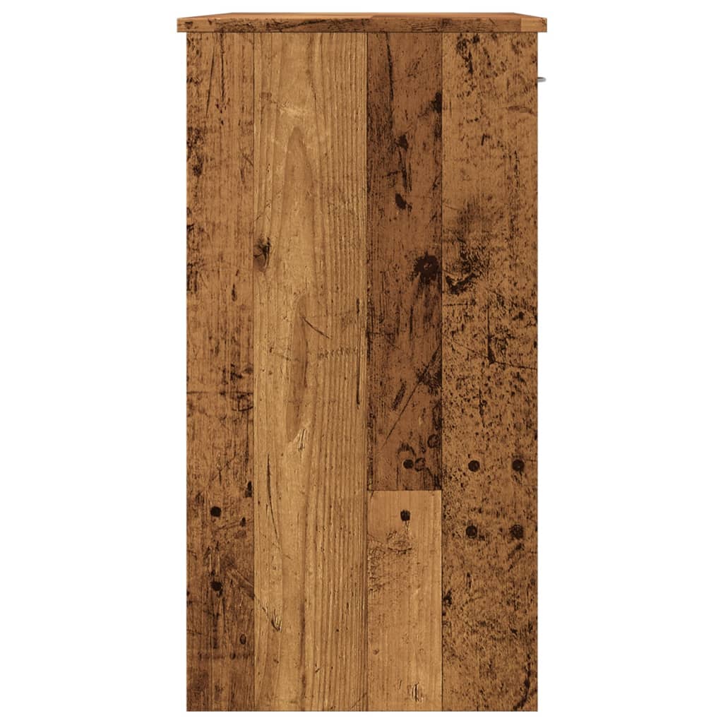 vidaXL Bureau style vieux bois 80x40x75 cm bois d'ingénierie