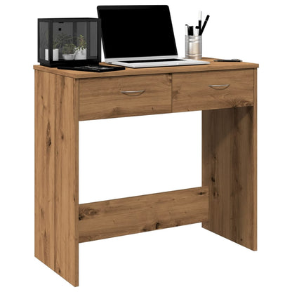 vidaXL Bureau chêne artisanal 80x40x75 cm bois d'ingénierie