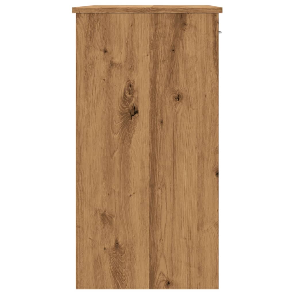 vidaXL Bureau chêne artisanal 80x40x75 cm bois d'ingénierie