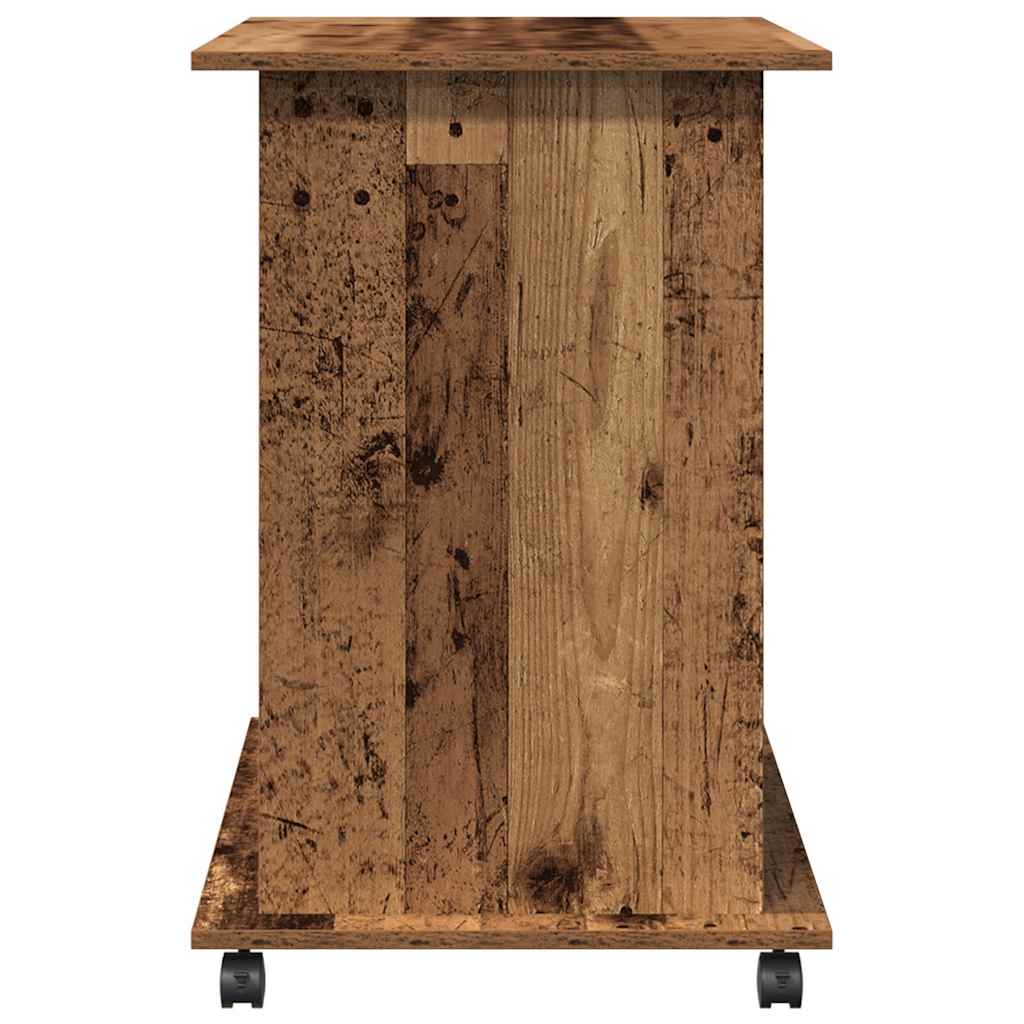 vidaXL Bureau d'ordinateur vieux bois 80x50x75 cm bois d'ingénierie