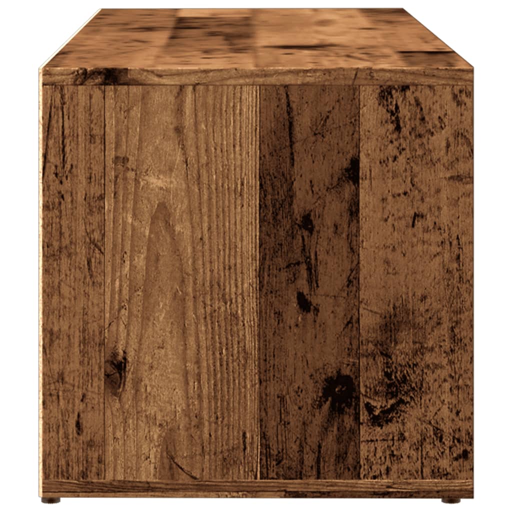 vidaXL Banc de rangement à chaussures vieux bois 105x35x35 cm