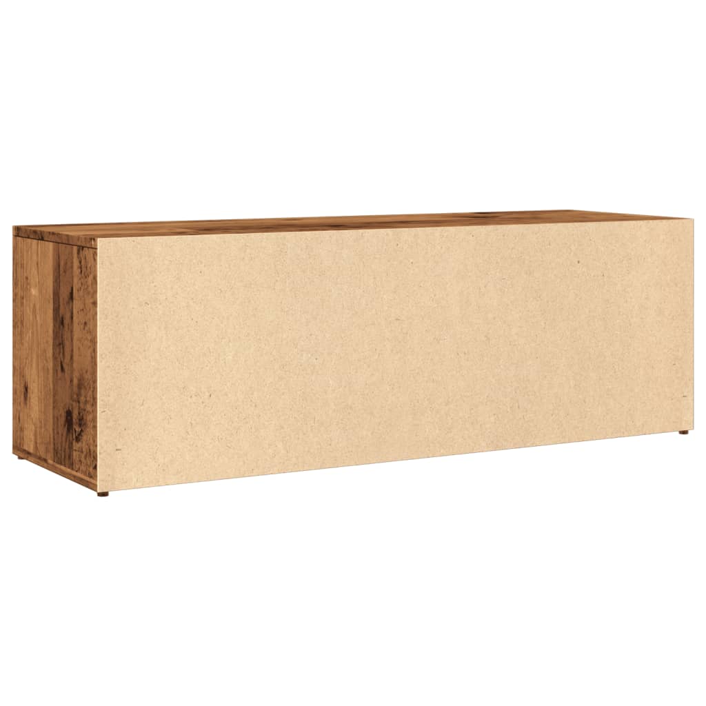 vidaXL Banc de rangement à chaussures vieux bois 105x35x35 cm