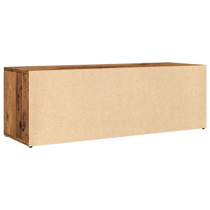 vidaXL Banc de rangement à chaussures vieux bois 105x35x35 cm