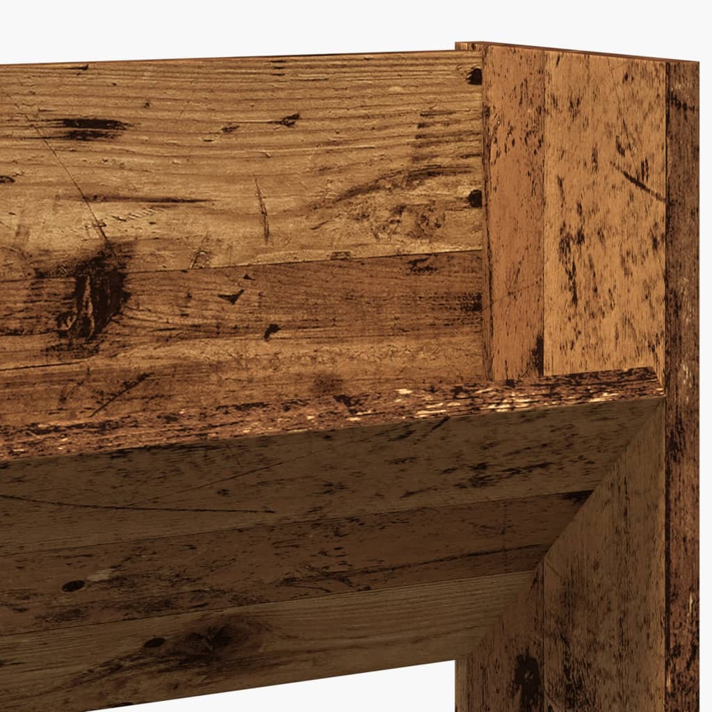 vidaXL Armoire à chaussures murale vieux bois 80x18x90 cm