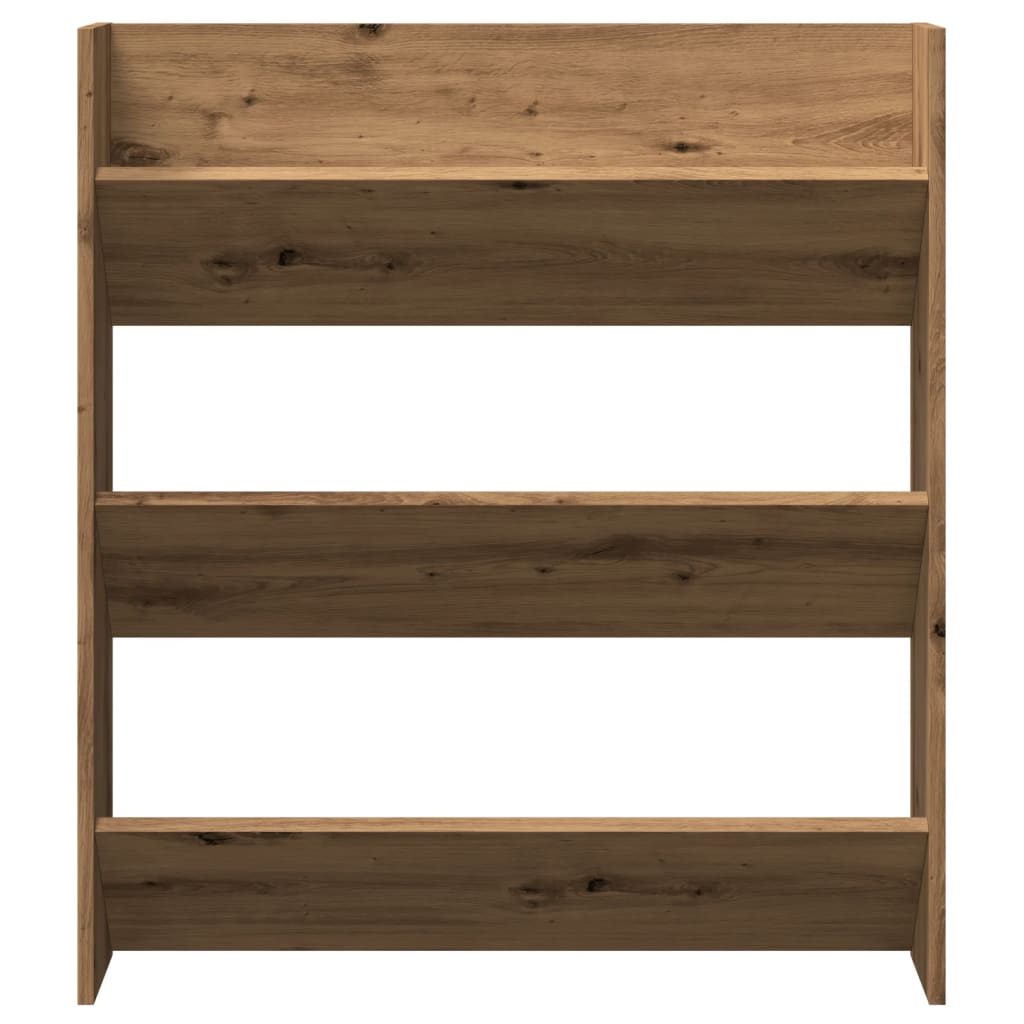 vidaXL Armoire à chaussures murale chêne artisanal bois d'ingénierie
