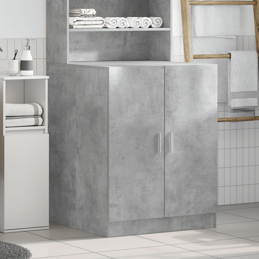 vidaXL Meuble pour machine à laver Gris béton 70,5x71,5x91,5 cm