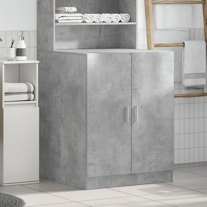 vidaXL Meuble pour machine à laver Gris béton 70,5x71,5x91,5 cm