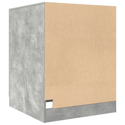 vidaXL Meuble pour machine à laver Gris béton 70,5x71,5x91,5 cm