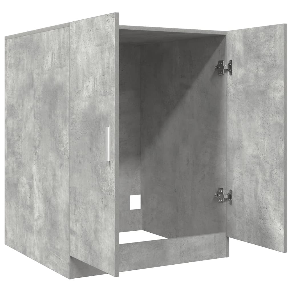 vidaXL Meuble pour machine à laver Gris béton 70,5x71,5x91,5 cm