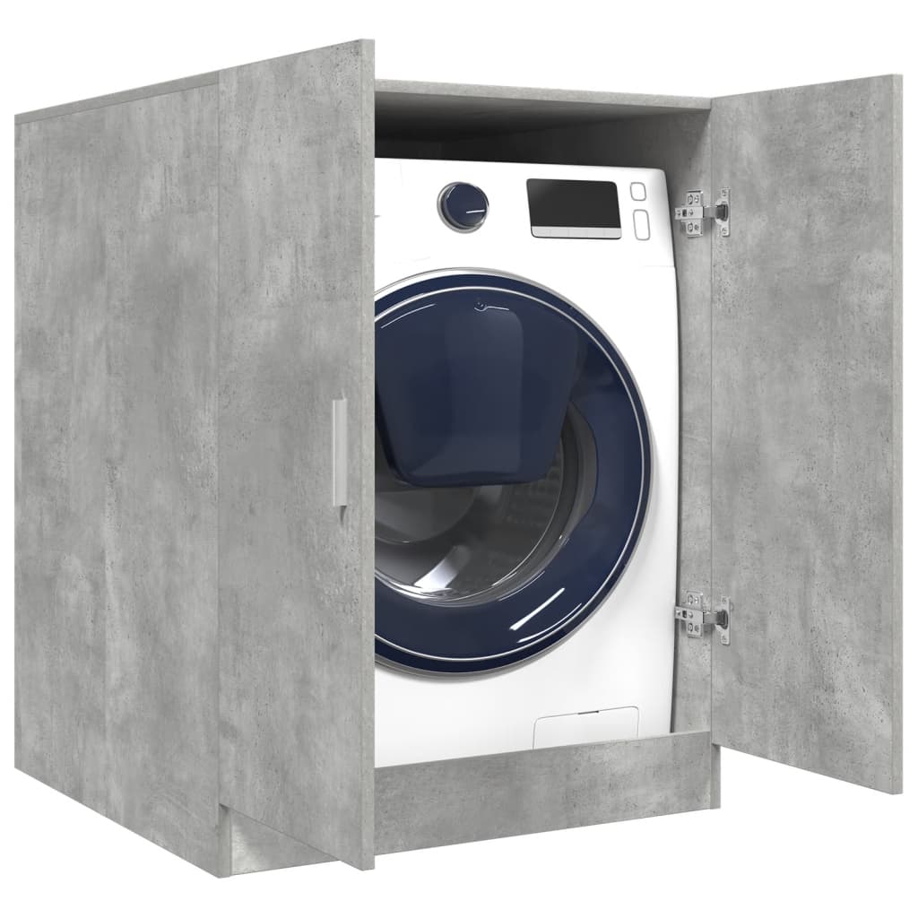 vidaXL Meuble pour machine à laver Gris béton 70,5x71,5x91,5 cm