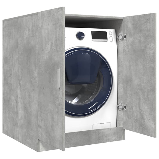 vidaXL Meuble pour machine à laver Gris béton 70,5x71,5x91,5 cm