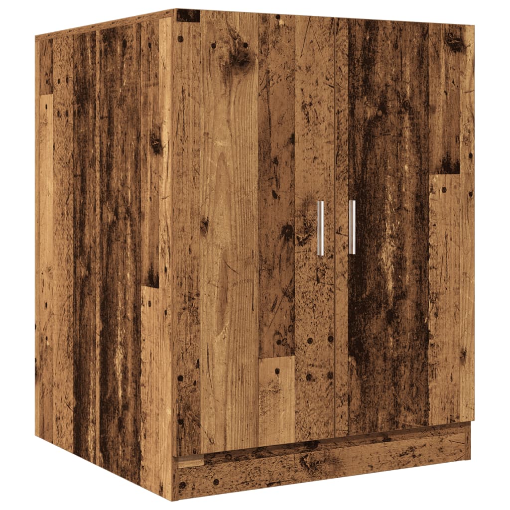 vidaXL Meuble pour machine à laver vieux bois 70,5x71,5x91,5 cm