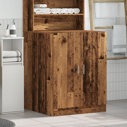 vidaXL Meuble pour machine à laver vieux bois 70,5x71,5x91,5 cm