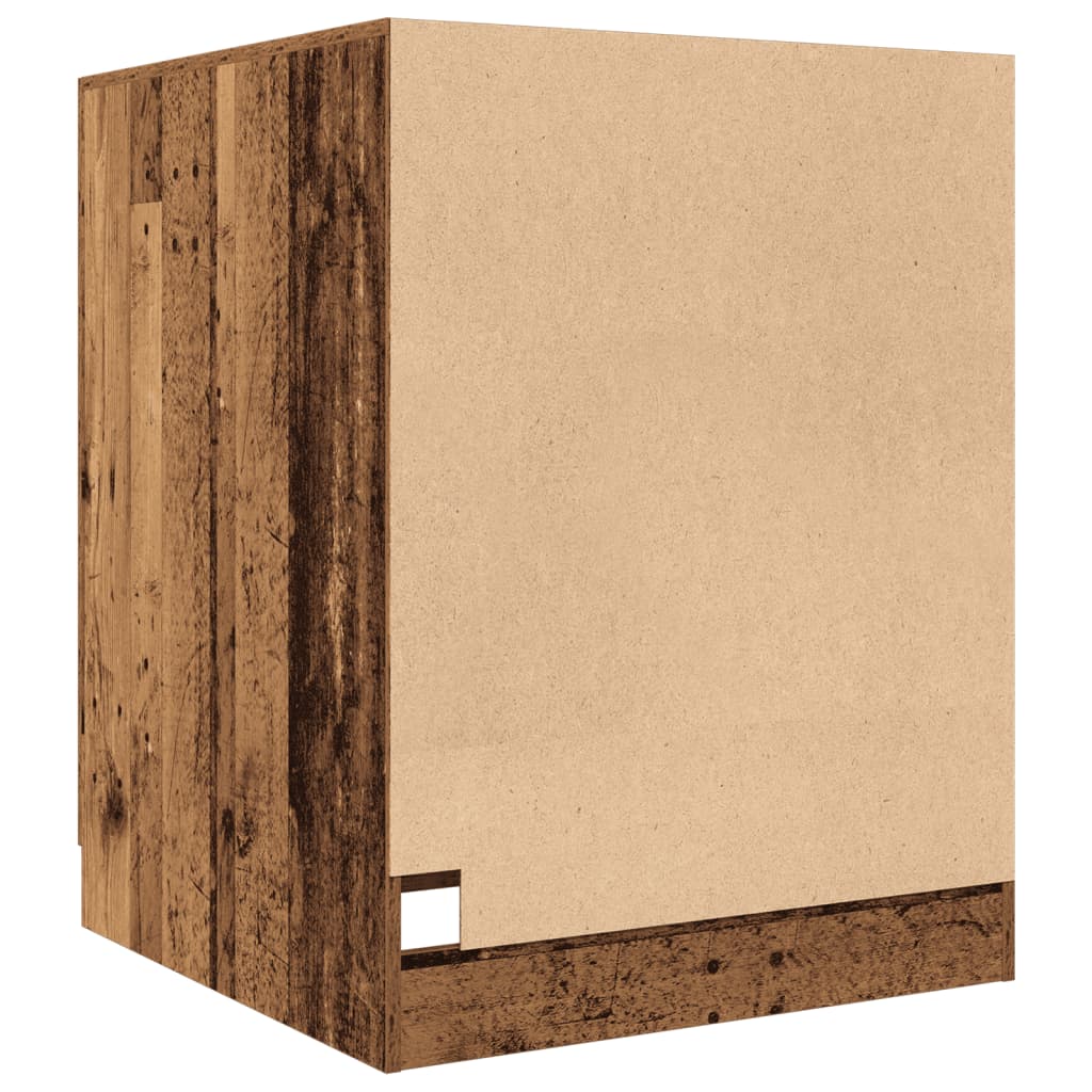 vidaXL Meuble pour machine à laver vieux bois 70,5x71,5x91,5 cm