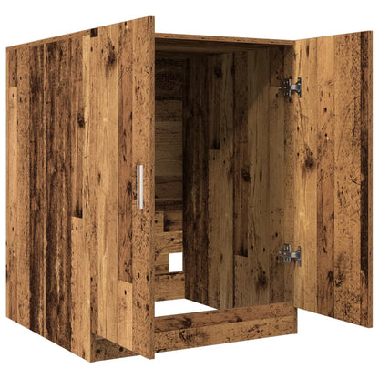 vidaXL Meuble pour machine à laver vieux bois 70,5x71,5x91,5 cm