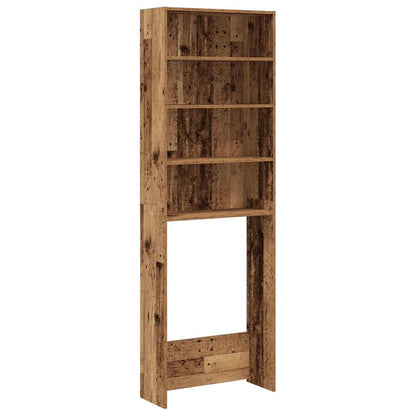 vidaXL Meuble pour machine à laver vieux bois 64x24x190 cm