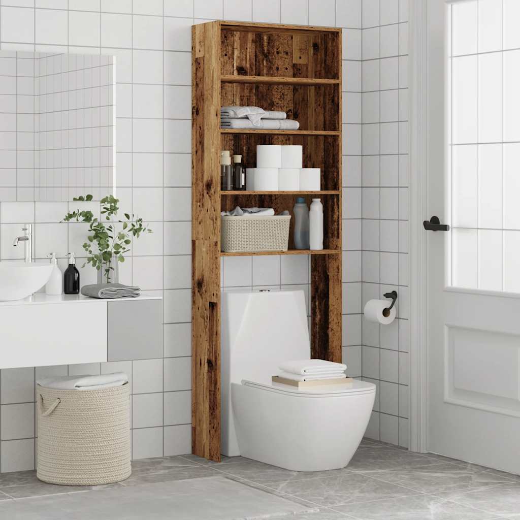 vidaXL Meuble pour machine à laver vieux bois 64x24x190 cm