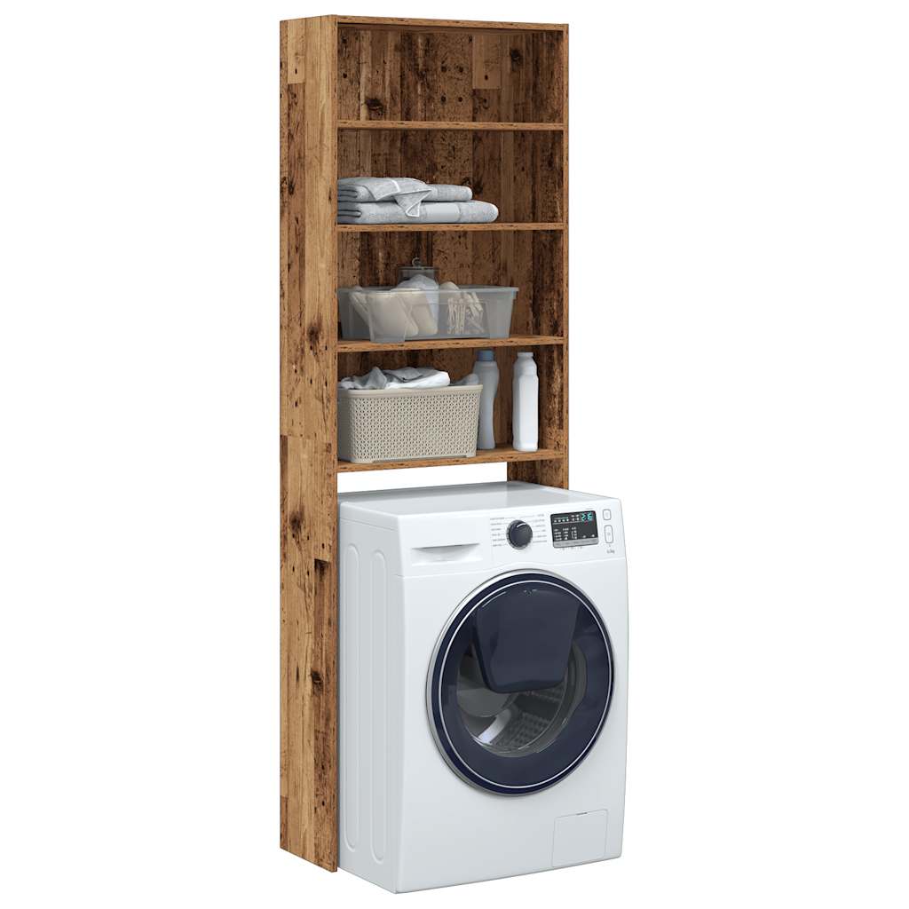 vidaXL Meuble pour machine à laver vieux bois 64x24x190 cm