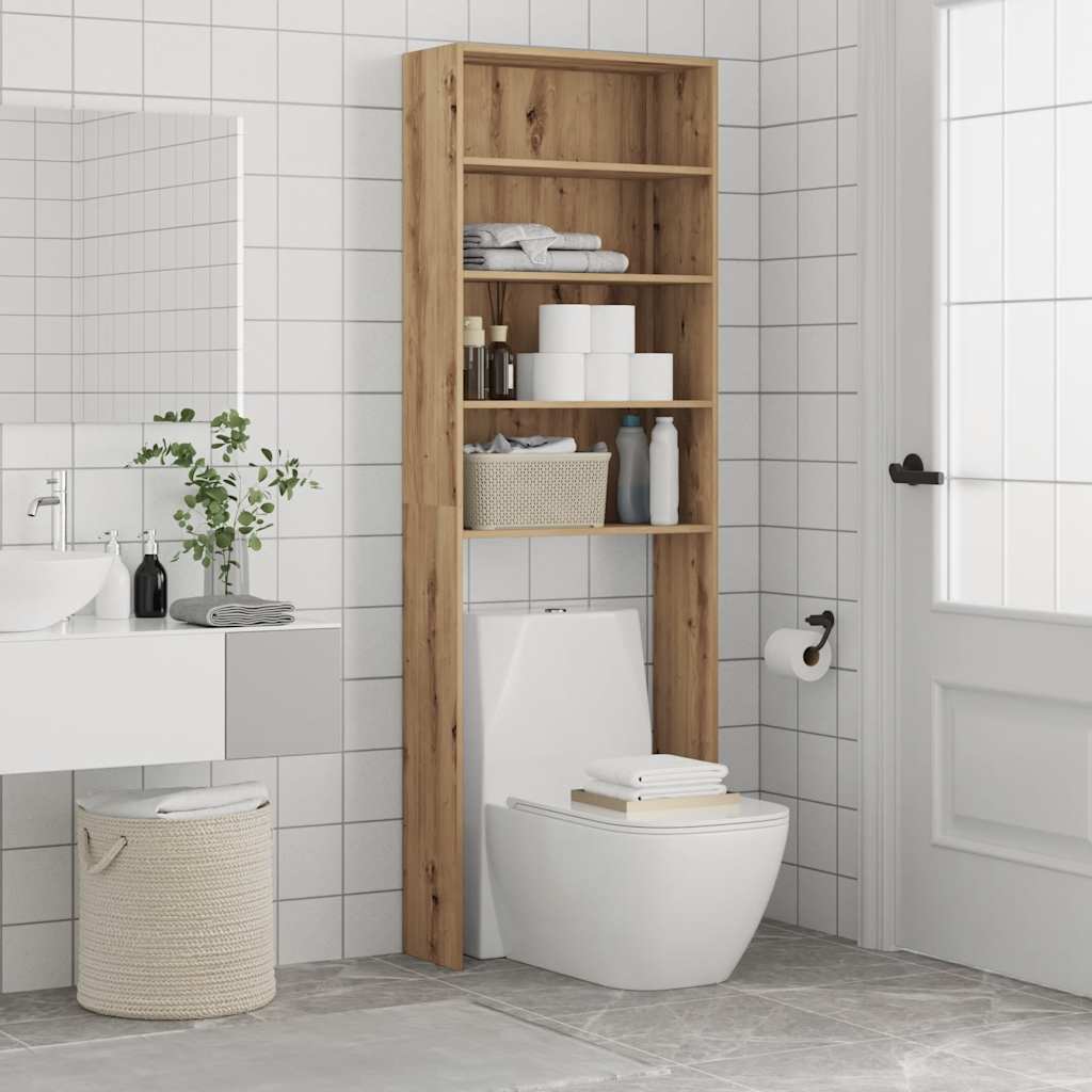 vidaXL Meuble pour machine à laver chêne artisanal 64x24x190 cm