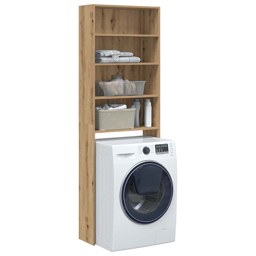 vidaXL Meuble pour machine à laver chêne artisanal 64x24x190 cm