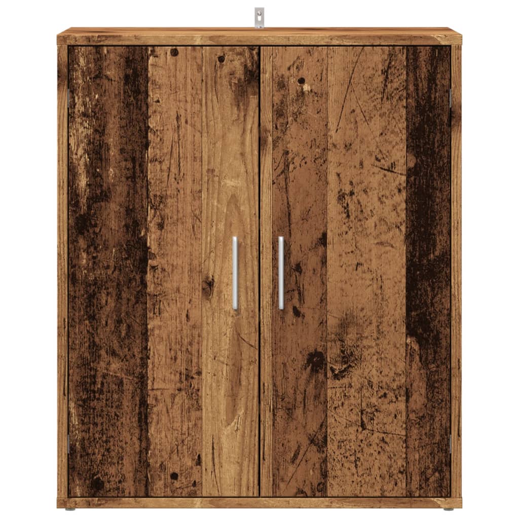 vidaXL Armoire à chaussures vieux bois 60x35x70 cm bois d'ingénierie