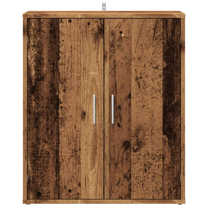 vidaXL Armoire à chaussures vieux bois 60x35x70 cm bois d'ingénierie