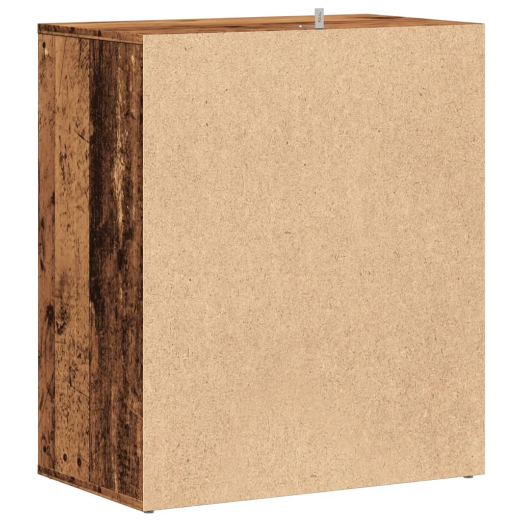 vidaXL Armoire à chaussures vieux bois 60x35x70 cm bois d'ingénierie