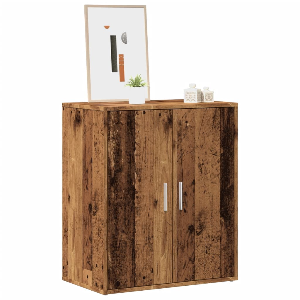 vidaXL Armoire à chaussures vieux bois 60x35x70 cm bois d'ingénierie