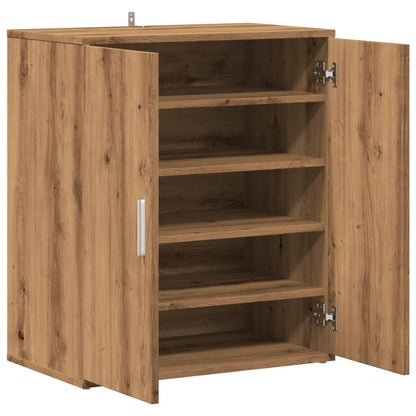 vidaXL Armoire à chaussures chêne artisanal bois d'ingénierie