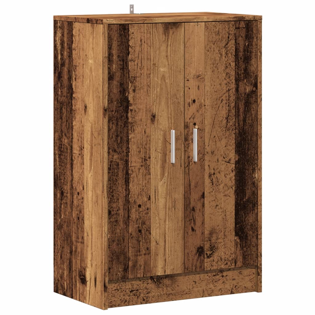 vidaXL Armoire à chaussures vieux bois 60x35x92 cm bois d'ingénierie