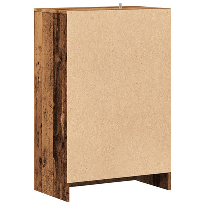 vidaXL Armoire à chaussures vieux bois 60x35x92 cm bois d'ingénierie