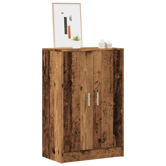 vidaXL Armoire à chaussures vieux bois 60x35x92 cm bois d'ingénierie