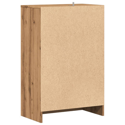 vidaXL Armoire à chaussures chêne artisanal bois d'ingénierie