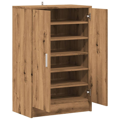 vidaXL Armoire à chaussures chêne artisanal bois d'ingénierie