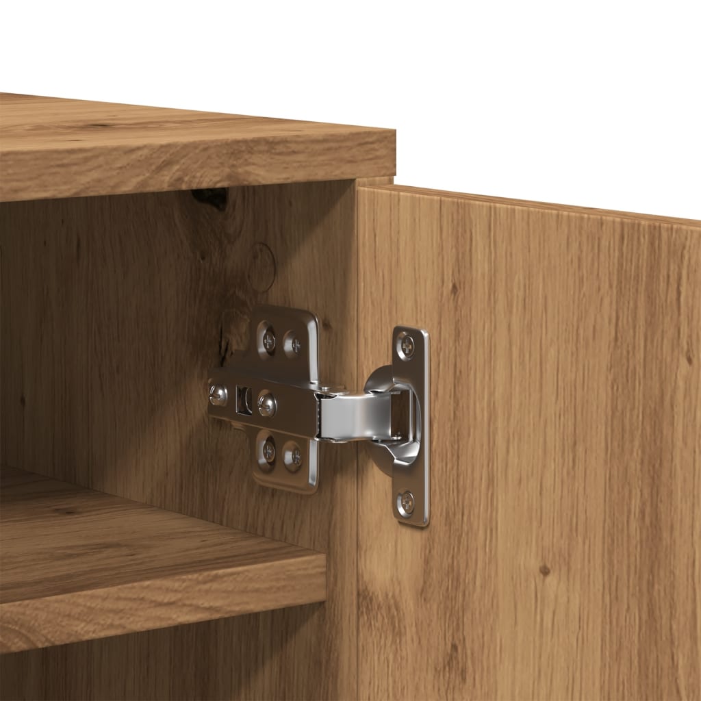 vidaXL Armoire à chaussures chêne artisanal bois d'ingénierie
