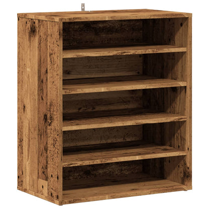 vidaXL Armoire à chaussures vieux bois 60x35x70 cm bois d'ingénierie