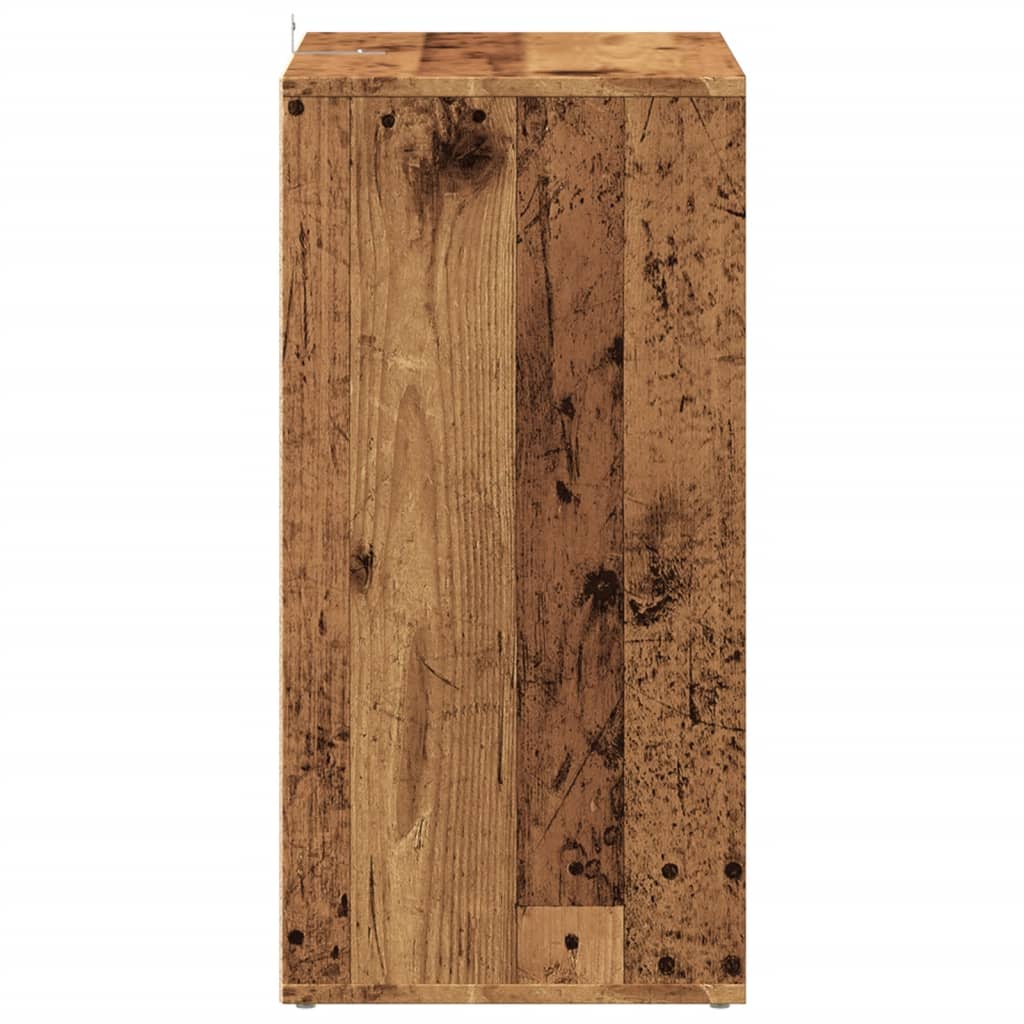 vidaXL Armoire à chaussures vieux bois 60x35x70 cm bois d'ingénierie