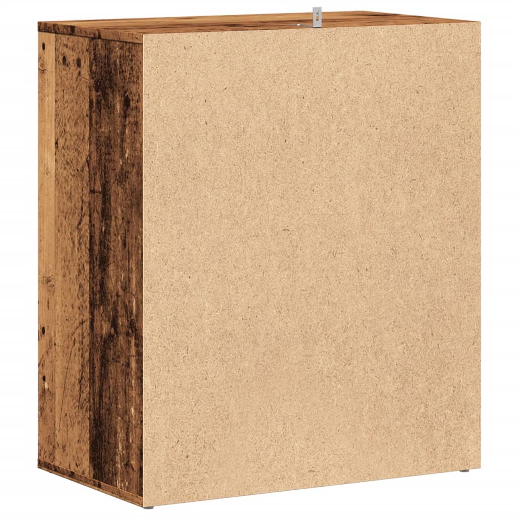 vidaXL Armoire à chaussures vieux bois 60x35x70 cm bois d'ingénierie