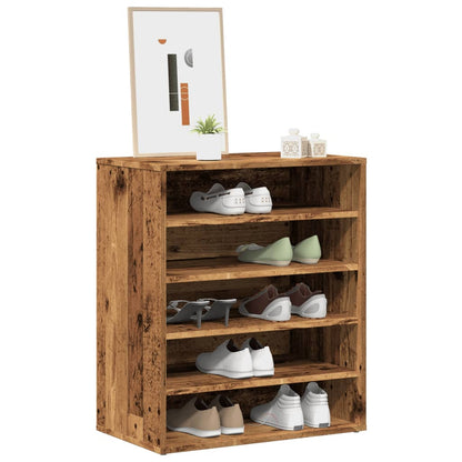 vidaXL Armoire à chaussures vieux bois 60x35x70 cm bois d'ingénierie