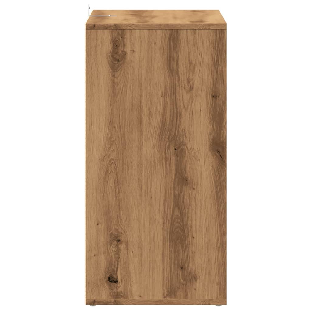 vidaXL Armoire à chaussures chêne artisanal bois d'ingénierie