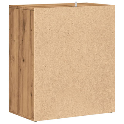 vidaXL Armoire à chaussures chêne artisanal bois d'ingénierie