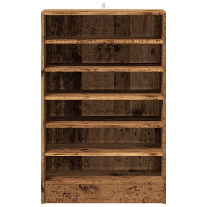 vidaXL Armoire à chaussures vieux bois 60x35x92 cm bois d'ingénierie