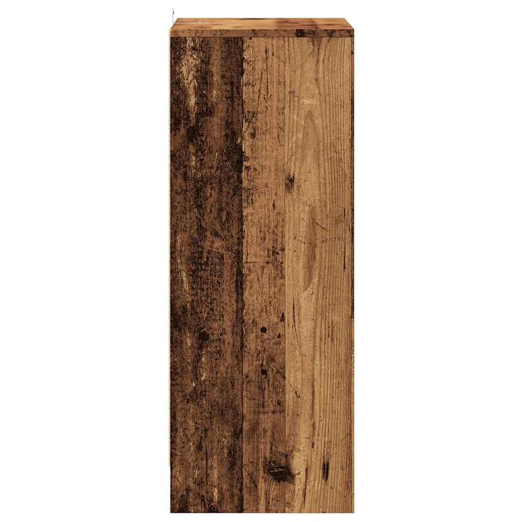 vidaXL Armoire à chaussures vieux bois 60x35x92 cm bois d'ingénierie