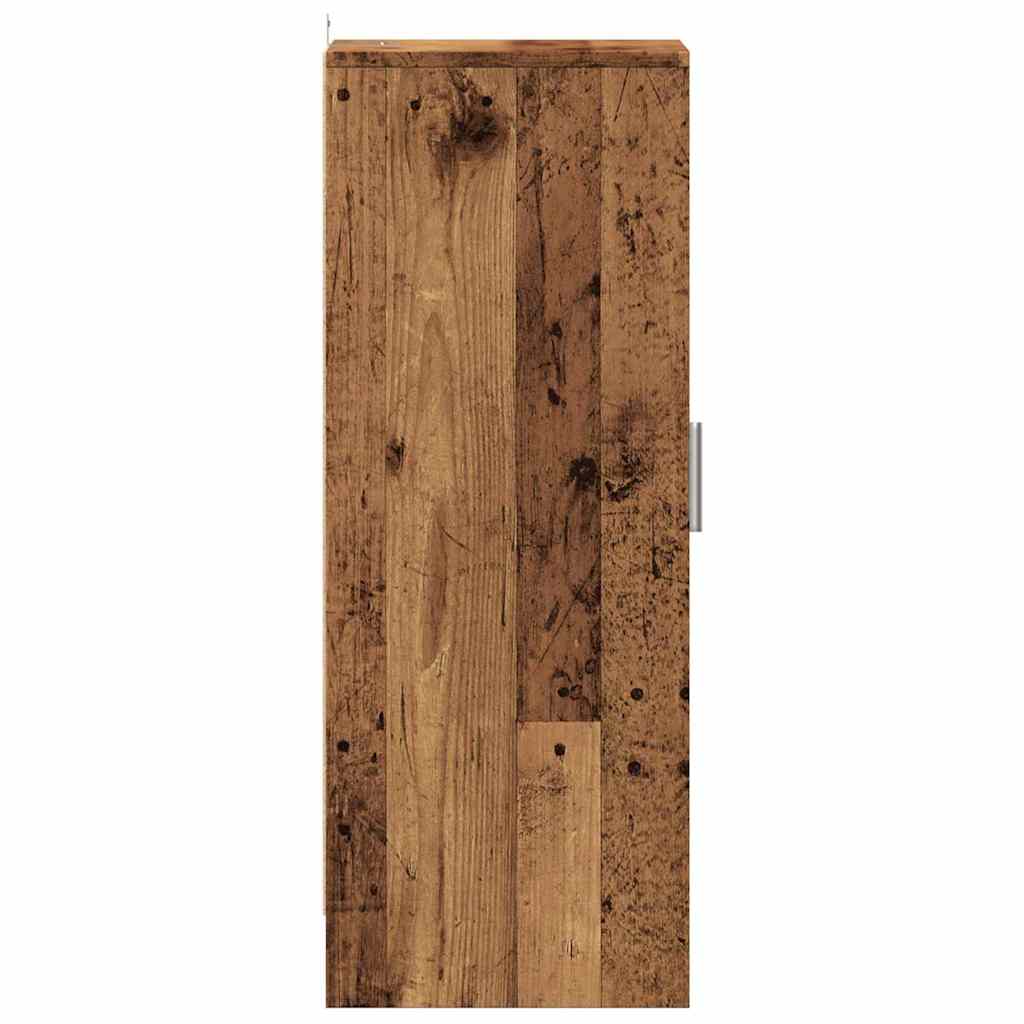 vidaXL Armoire à chaussures vieux bois 32x35x92 cm bois d'ingénierie