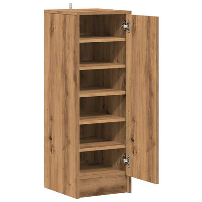 vidaXL Armoire à chaussures chêne artisanal 32x35x92cm bois ingénierie
